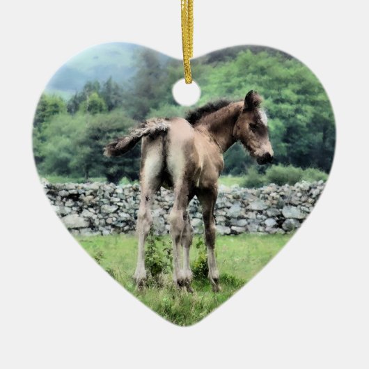 HORSES KERAMISCH ORNAMENT (Voorkant)