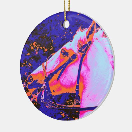 HORSES KERAMISCH ORNAMENT (Links)
