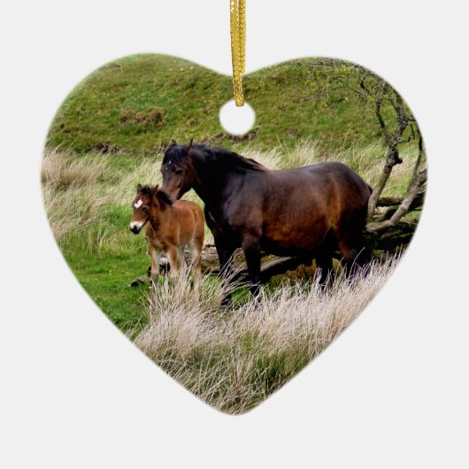 HORSES KERAMISCH ORNAMENT (Voorkant)