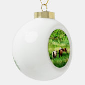 HORSES KERAMISCHE BAL ORNAMENT (Links)