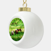 HORSES KERAMISCHE BAL ORNAMENT (Rechts)