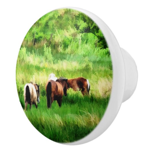 HORSES KERAMISCHE KNOP (Rechts)