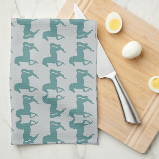Horses Kitchen Towel Theedoek (Quarter Fold)