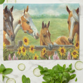 Horses Kitchen Towel Theedoek (Gevouwen)