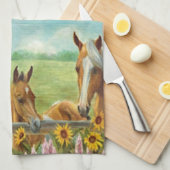 Horses Kitchen Towel Theedoek (Quarter Fold)
