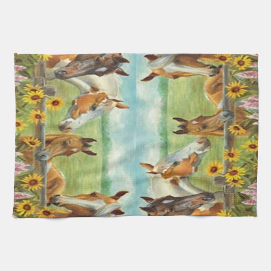 Horses Kitchen Towel Theedoek (Horizontaal)