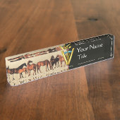 HORSES/MARES EN FOALS CADUCEUS VETERINAIR SYMBOOL NAAMBORDJE (Zijkant)