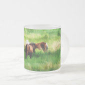 HORSES MATGLAS KOFFIEMOK (Voorkant rechts)