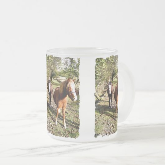 HORSES MATGLAS KOFFIEMOK (Voorkant rechts)