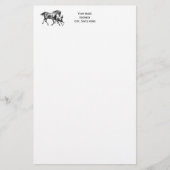 Horses Moeder Foal Writing Paper Briefpapier (Voorkant)