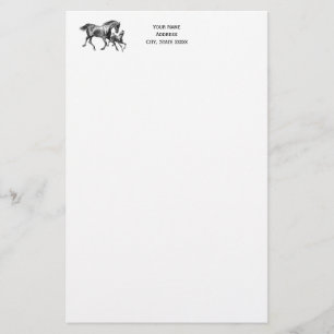 Horses Moeder Foal Writing Paper Briefpapier