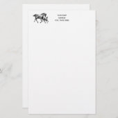 Horses Moeder Foal Writing Paper Briefpapier (Voorkant / Achterkant)