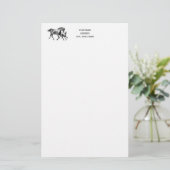 Horses Moeder Foal Writing Paper Briefpapier (Staand voorkant)