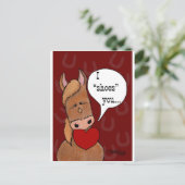 Horse's Mouth Valentijn-personaliseren Feestdagenkaart (Staand voorkant)