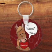 Horses Mouth Valentijn personaliseren Sleutelhanger (Voorkant)