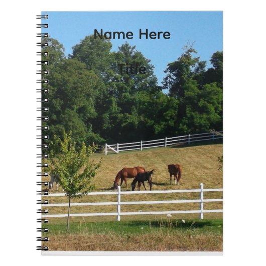 Horses Notebook Notitieboek (Voorkant)