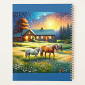 Horses on Farm Wildflower Meadow Planner (Achterkant)
