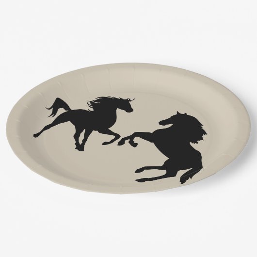 Horses Papieren Bordje (Gekanteld)