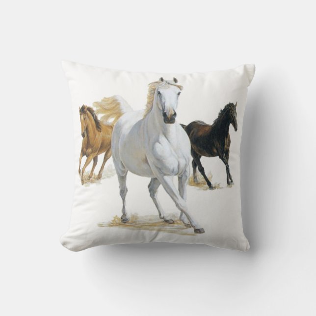 Horses Pillow Kussen (Voorkant)