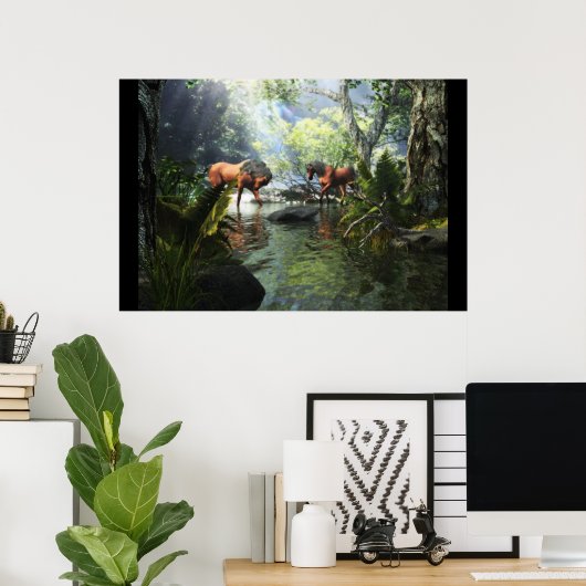 Horses Poster (Thuiskantoor)