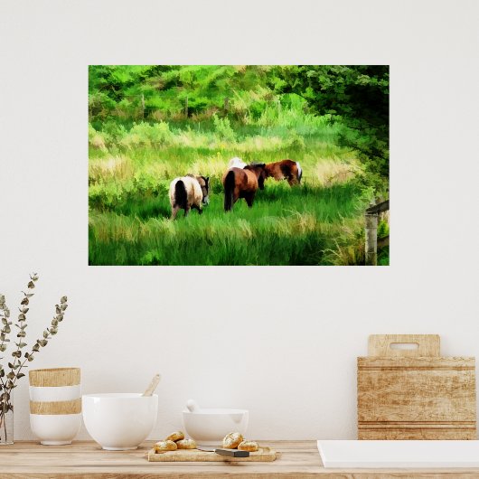 HORSES POSTER (Keuken)
