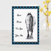 HORSE'S REAR: HATE TO SEE YOU GO: ARTWORK KAART (Gele Bloem)
