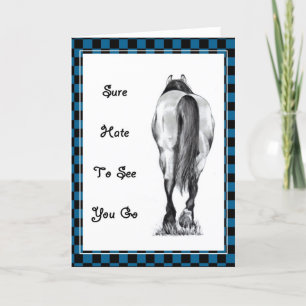 HORSE'S REAR: HATE TO SEE YOU GO: ARTWORK KAART
