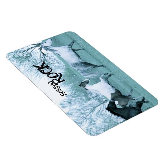 Horses ROCK Magnet Magneet (Rechterzijde)