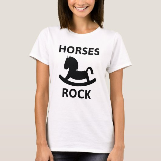 Horses Rock T-shirt (Voorkant)