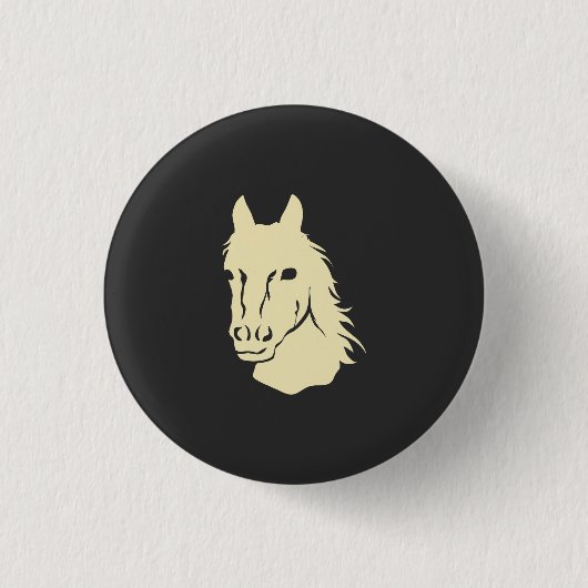 Horses Ronde Button 3,2 Cm (Voorkant)