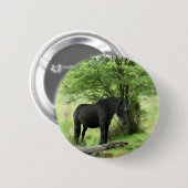 HORSES RONDE BUTTON 5,7 CM (Voorkant /achterkant)