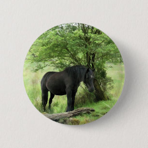 HORSES RONDE BUTTON 5,7 CM