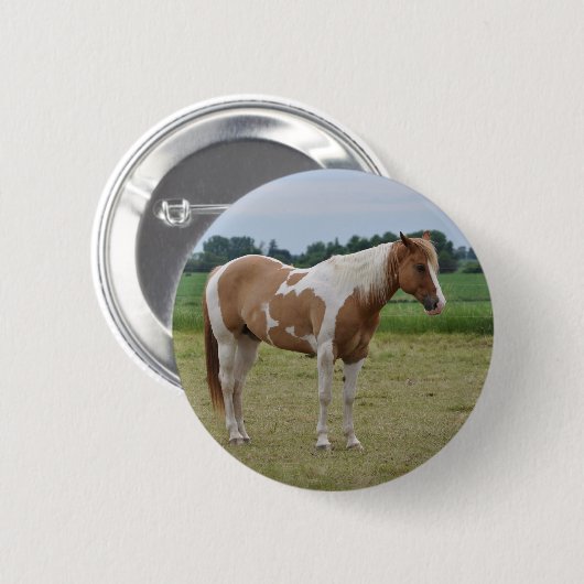 Horses Ronde Button 5,7 Cm (Voorkant /achterkant)