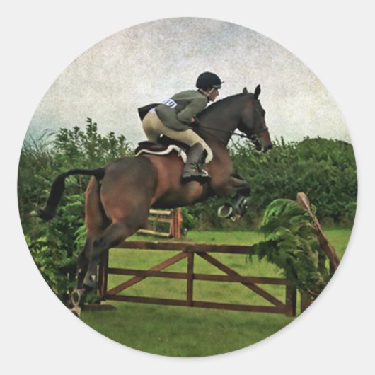 Horses Ronde Sticker (Voorkant)