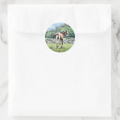 HORSES RONDE STICKER (Tas)