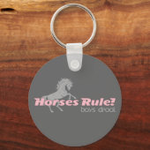 Horses Rule Boys Drool Sleutelhanger (Voorkant)