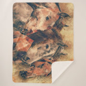 Horses Sherpa Deken (Voorkant)