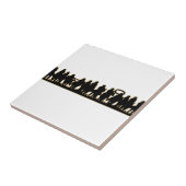 Horses Silhouette Tegeltje (Zijkant)