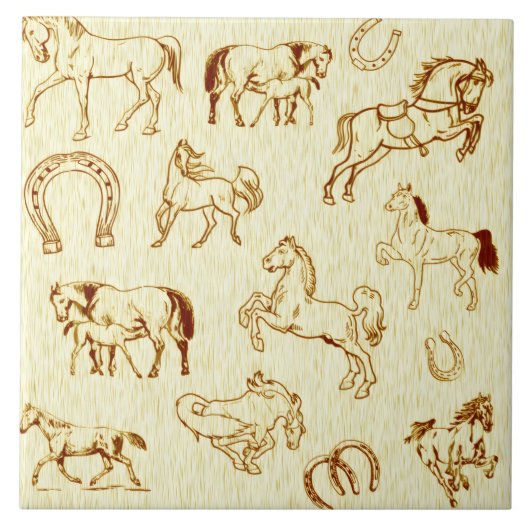 Horses Tegeltje (Voorkant)
