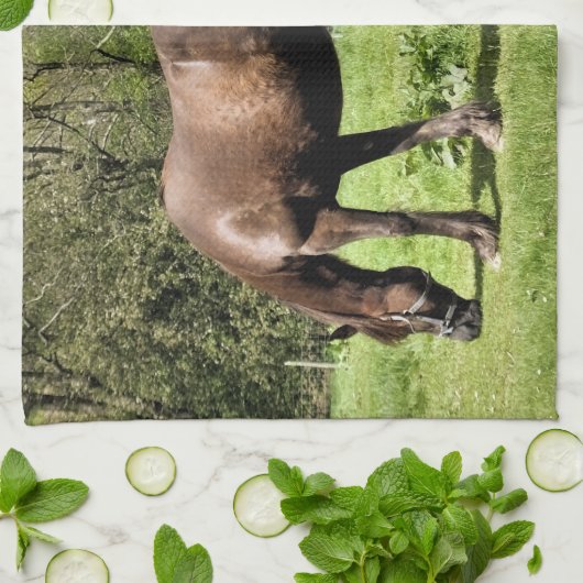 HORSES THEEDOEK (Gevouwen)