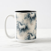 Horses Tweekleurige Koffiemok (Links)