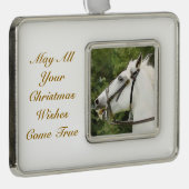 HORSES VERZILVERD OMLIJST ORNAMENT (Rechts)