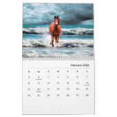 Horses Wall Agenda Kalender (Feb 2026)