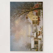 Horses | Winter in het land | George Durrie Legpuzzel (Verticaal)