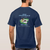 Horseschoen Werpen Basic Donkere T-shirt (Achterkant)