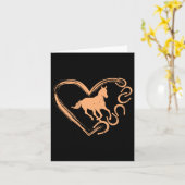 Horsescue SS Schattige SS Hartvormig Ontwerp - Paa Kaart (Gele Bloem)