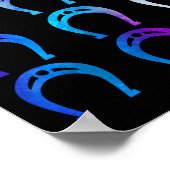 Horsescue SS Schattige SS Paardrijden Paardrijden  Poster (Hoek)