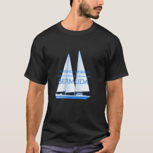 Horseshoe Bay Beach Bermuda Zeilboot Nautisch T-shirt