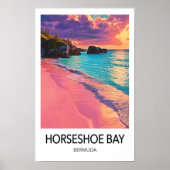 Horseshoe Bay Bermuda Travel Poster (Voorkant)