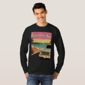 Horseshoe Bay Retro Beach Vacation Souvenir Surf T-shirt (Voorkant volledig)